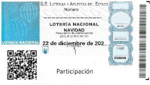 Plantillas de participaciones de lotería de navidad